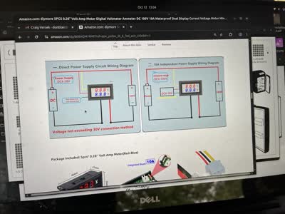 Circuit diagram for an inexpensive voltage and current monitor