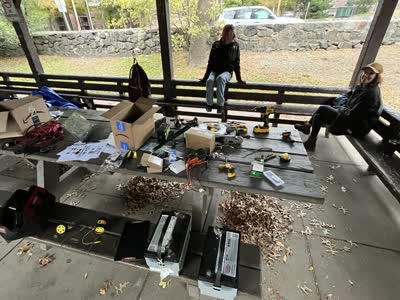 A picnic feast of electronics
